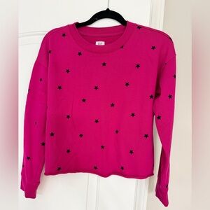 GAP Kids Fuchsia Star Long Sleeve Tee